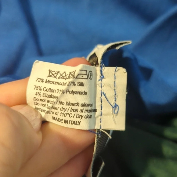 Vintage silk Italy from button high waist maxi skirt jewel tone womens - Picture 8 of 9